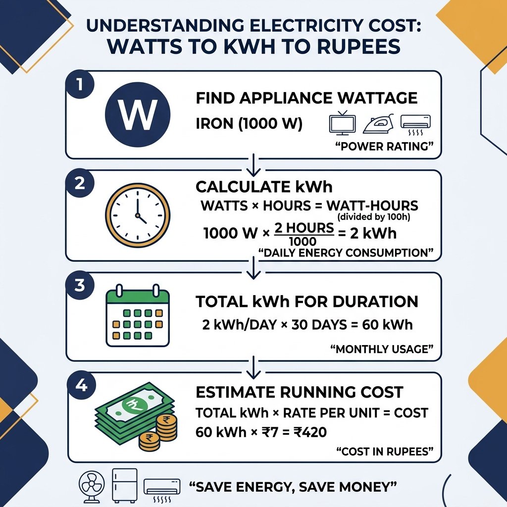 Energy savings infographic