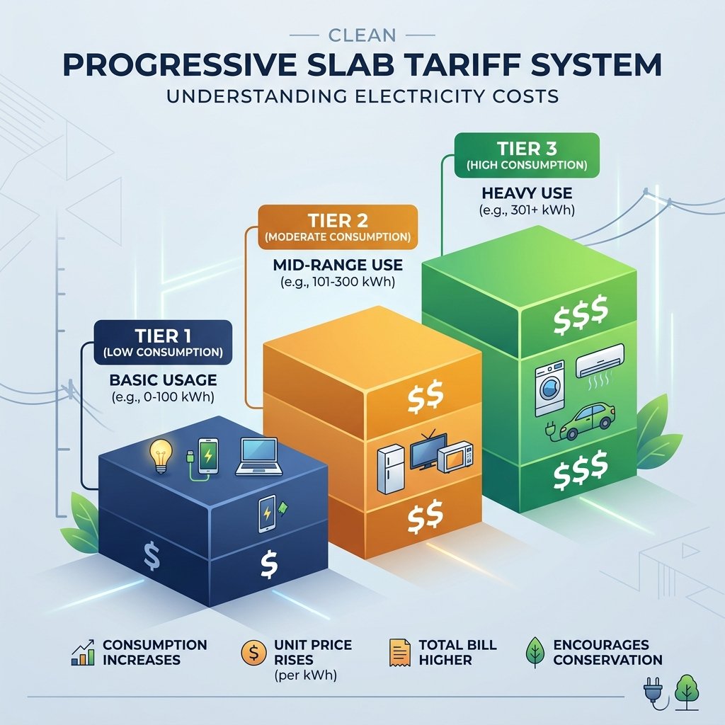 Infographic of Maharashtra tariff slabs